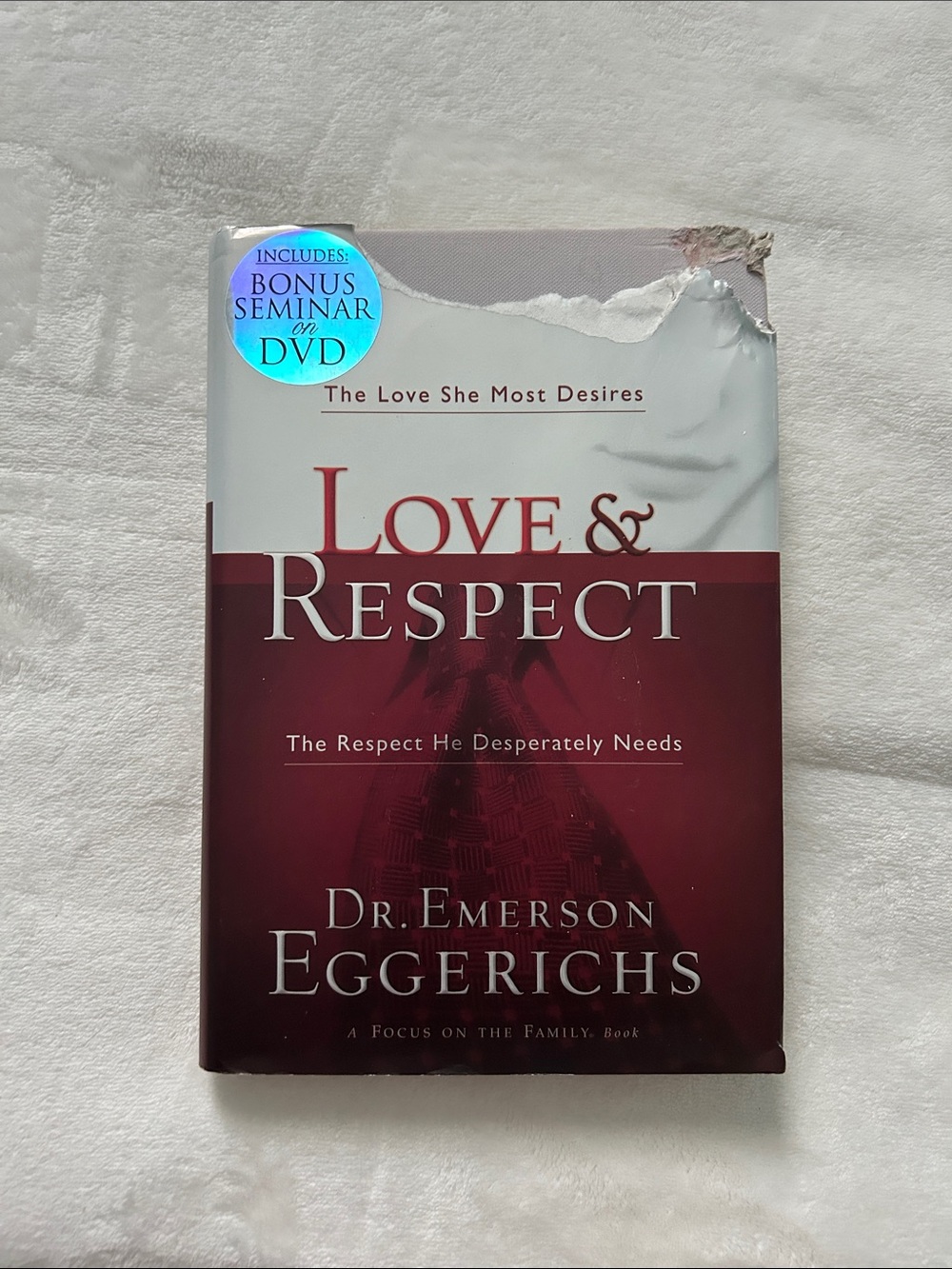 Love & Respect by Dr. Emerson Eggerichs - Red and White Hardcover